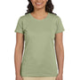 Econscious Womens Heather Sueded Short Sleeve Crewneck T-Shirt - Wasabi Green