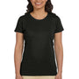 Econscious Womens Heather Sueded Short Sleeve Crewneck T-Shirt - Black