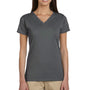 Econscious Womens Short Sleeve V-Neck T-Shirt - Charcoal Grey
