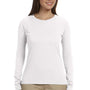 Econscious Womens Long Sleeve Crewneck T-Shirt - White
