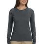 Econscious Womens Long Sleeve Crewneck T-Shirt - Charcoal Grey