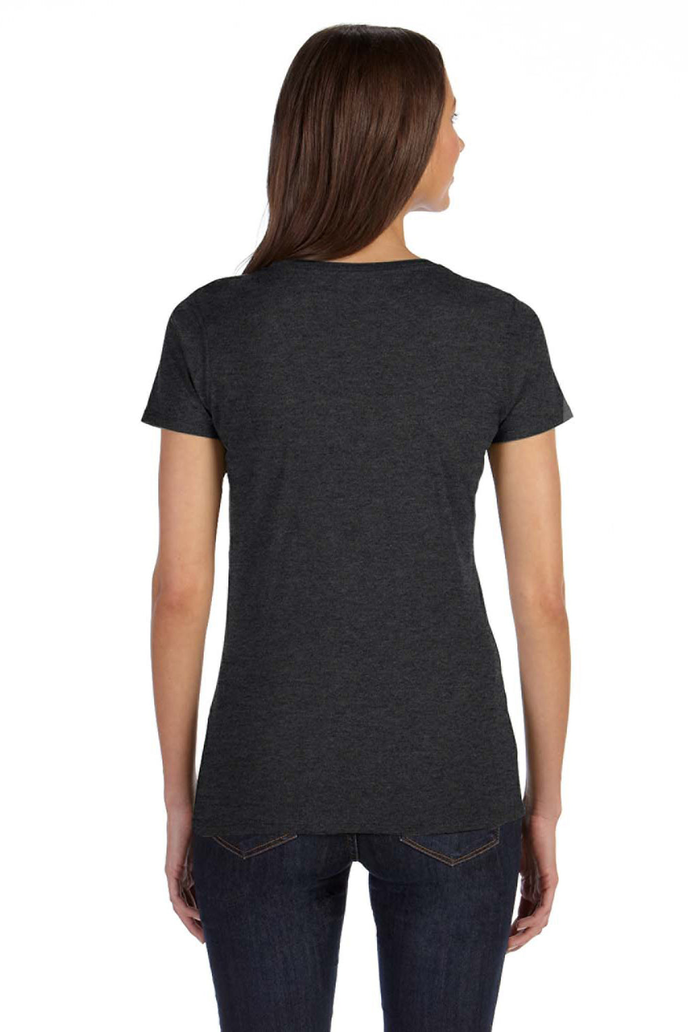 Econscious EC3800 Womens Short Sleeve Crewneck T-Shirt Charcoal Grey Back