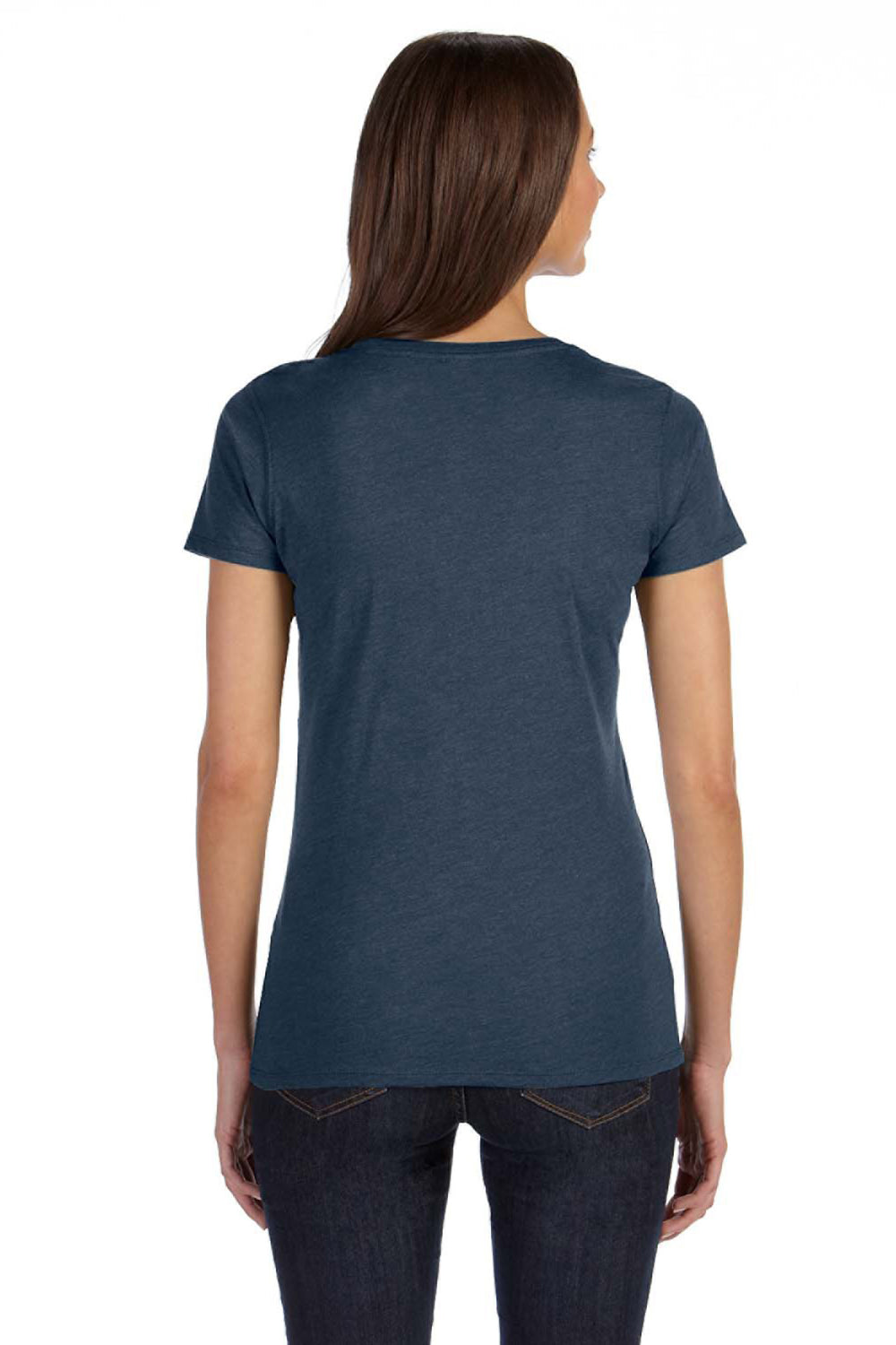 Econscious EC3800 Womens Short Sleeve Crewneck T-Shirt Water Blue Back