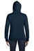 Econscious EC4501 Womens Full Zip Hooded Sweatshirt Hoodie Pacific Blue Back