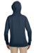 Econscious EC4580 Womens Heathered Fleece Full Zip Hooded Sweatshirt Hoodie Water Blue Back