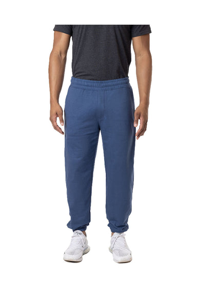 Econscious EC5400 Mens Motion Jogger Sweatpants w/ Pockets Pacific Blue Front