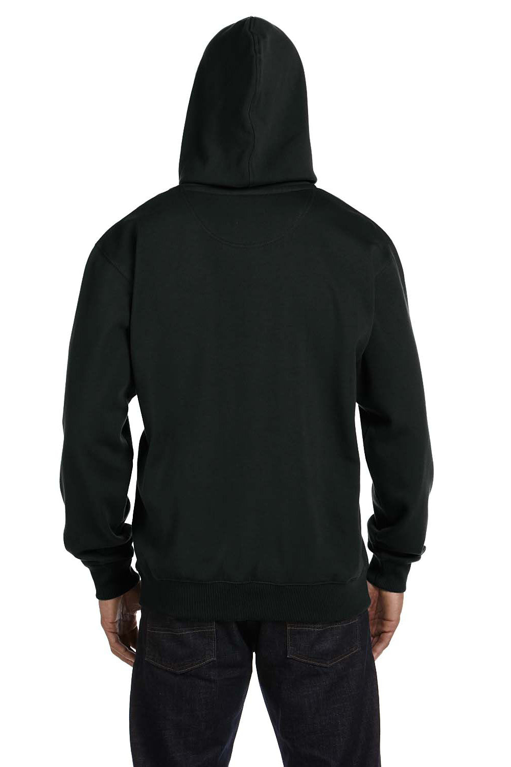 Econscious EC5500 Mens Hooded Sweatshirt Hoodie Black Back