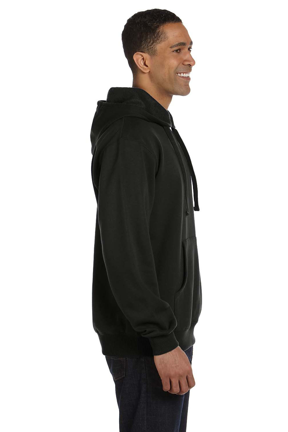 Econscious EC5500 Mens Hooded Sweatshirt Hoodie Black Side