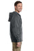 Econscious EC5650 Mens Full Zip Hooded Sweatshirt Hoodie Charcoal Grey Side