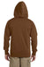 Econscious EC5650 Mens Full Zip Hooded Sweatshirt Hoodie Legacy Brown Back