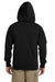 Econscious EC5650 Mens Full Zip Hooded Sweatshirt Hoodie Black Back