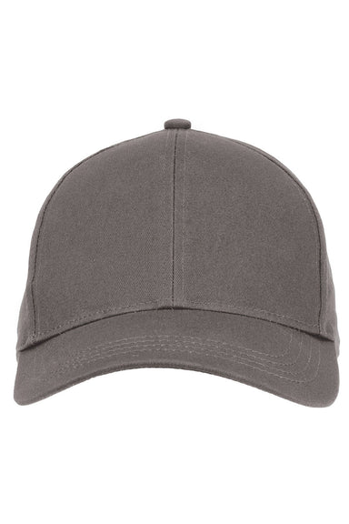 Econscious EC7025 Mens Eco Baseball Adjustable Hat Charcoal Grey Front