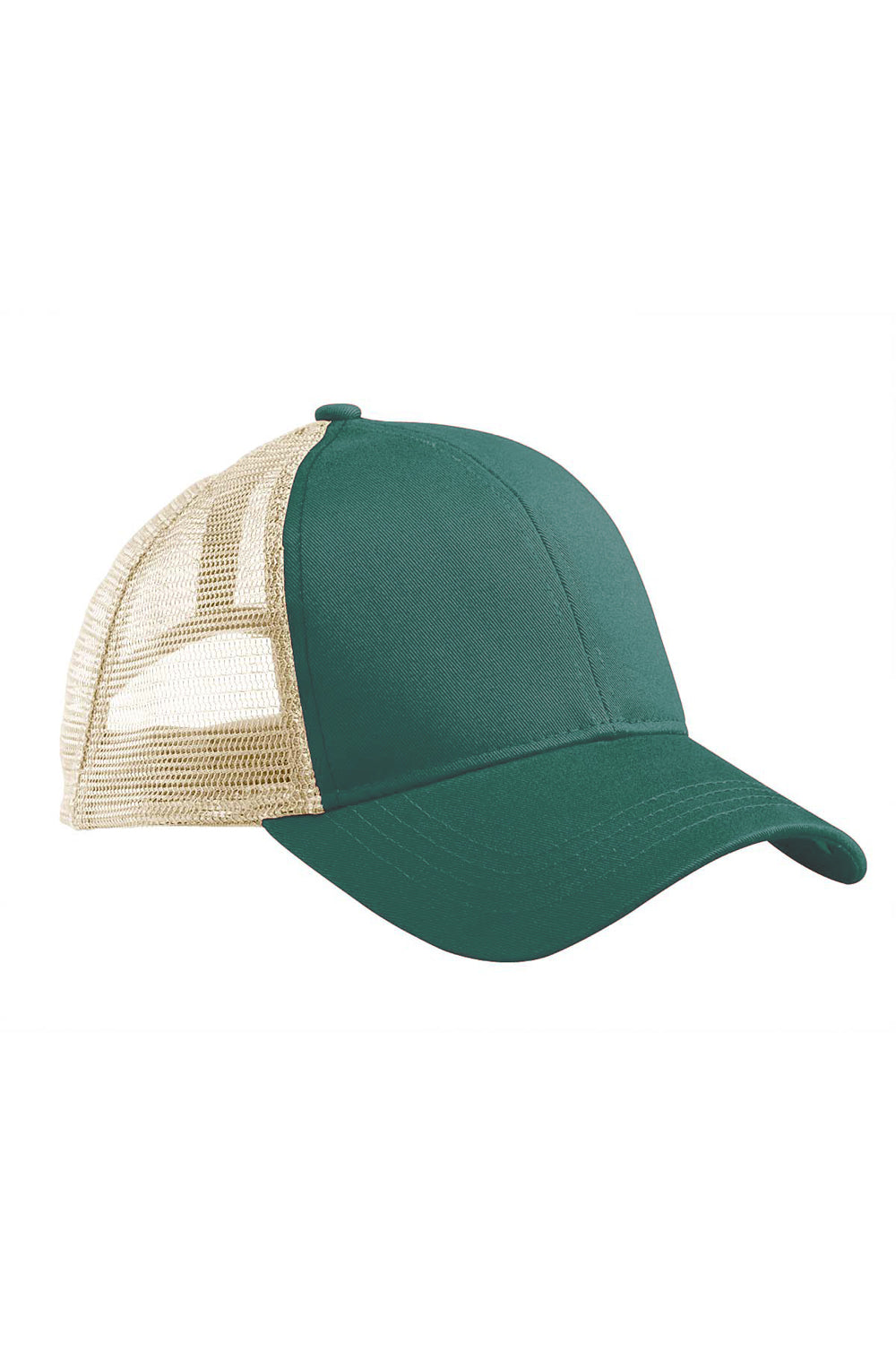 Econscious EC7070 Mens Adjustable Trucker Hat Emerald Forest Green/Oyster Front