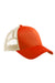 Econscious EC7070 Mens Adjustable Trucker Hat Orange Poppy/Oyster Front