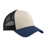 Econscious Mens Adjustable Trucker Hat - Oyester/Pacific Blue/Black