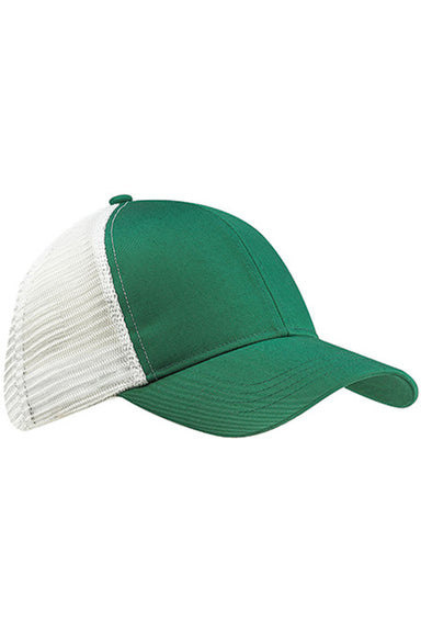Econscious EC7070 Mens Adjustable Trucker Hat Green/White Front