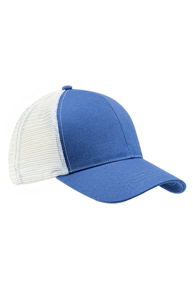 Econscious EC7070 Mens Adjustable Trucker Hat Daylight Blue/White Front