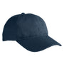 Econscious Mens Washed Hemp Blend Snapback Baseball Hat - Navy Blue - NEW