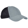 Econscious Mens Washed Hemp Blend Snapback Trucker Hat - Charcoal Grey/Black
