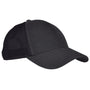 Econscious Mens Washed Hemp Blend Snapback Trucker Hat - Black