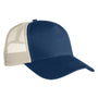 Econscious Mens Eco Snapback Trucker Hat - Pacific Blue/Oyster - NEW