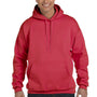 Hanes Mens Ultimate Cotton PrintPro XP Pill Resistant Hooded Sweatshirt Hoodie - Deep Red