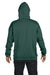 Hanes F170 Mens Ultimate Cotton PrintPro XP Hooded Sweatshirt Hoodie Forest Green Back