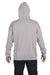 Hanes F170 Mens Ultimate Cotton PrintPro XP Hooded Sweatshirt Hoodie Light Steel Grey Back
