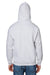 Hanes F170 Mens Ultimate Cotton PrintPro XP Hooded Sweatshirt Hoodie Ash Grey Back