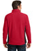 Port Authority F216 Mens Full Zip Fleece Jacket Red/Black Back