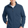 Port Authority Mens Full Zip Fleece Jacket - Insignia Blue