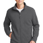 Port Authority Mens Full Zip Fleece Jacket - Iron Grey
