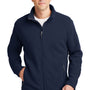 Port Authority Mens Full Zip Fleece Jacket - True Navy Blue