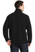 Port Authority F218 Mens Fleece 1/4 Zip Sweatshirt Black Back