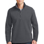Port Authority Mens Fleece 1/4 Zip Sweatshirt - Iron Grey