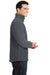 Port Authority F218 Mens Fleece 1/4 Zip Sweatshirt Iron Grey Side