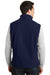 Port Authority F219 Mens Full Zip Fleece Vest Navy Blue Back