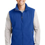 Port Authority Mens Full Zip Fleece Vest - True Royal Blue