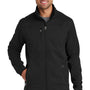 Port Authority Mens Full Zip Fleece Jacket - Black