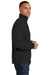 Port Authority F224 Mens Microfleece 1/4 Zip Sweatshirt Black Side
