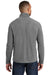 Port Authority F224 Mens Microfleece 1/4 Zip Sweatshirt Grey Back