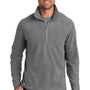 Port Authority Mens Pill Resistant Microfleece 1/4 Zip Sweatshirt - Pearl Grey