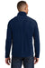 Port Authority F224 Mens Microfleece 1/4 Zip Sweatshirt Navy Blue Back