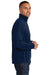 Port Authority F224 Mens Microfleece 1/4 Zip Sweatshirt Navy Blue Side