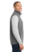 Port Authority F226 Mens Full Zip Microfleece Vest Grey Side
