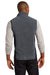 Port Authority F228 Mens R-Tek Pro Full Zip Fleece Vest Heather Charcoal Grey/Black Back