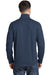 Port Authority F231 Mens Full Zip Fleece Jacket Navy Blue Back