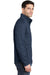 Port Authority F231 Mens Full Zip Fleece Jacket Navy Blue Side