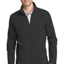 Port Authority Mens Summit Full Zip Fleece Jacket - Black