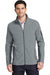 Port Authority F233 Mens Summit Full Zip Fleece Jacket Frost Grey/Magnet Grey Front